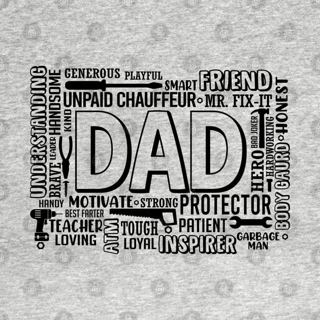 Dad Definitions | Best Dad | Father's Day Gift | Dad Birthday Gift by Vanglorious Joy